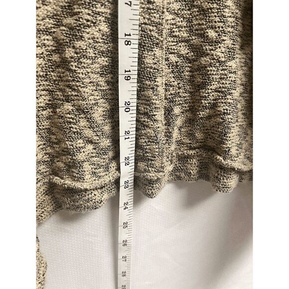 Tucker + Tate Womens Waterfall Cardigan Open Front Nordstrom Oatmeal/Black Large - Picture 4 of 6